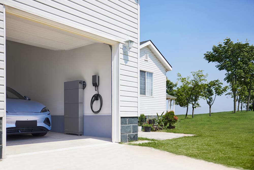 Ecoflow-produkt i ett garage