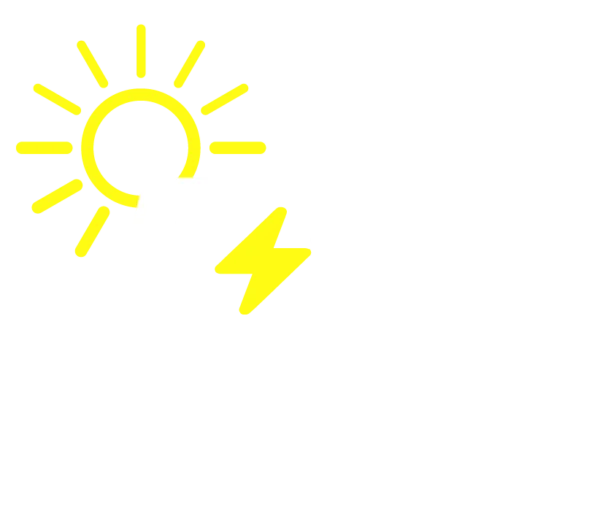 Illustrerad sol över ett hus